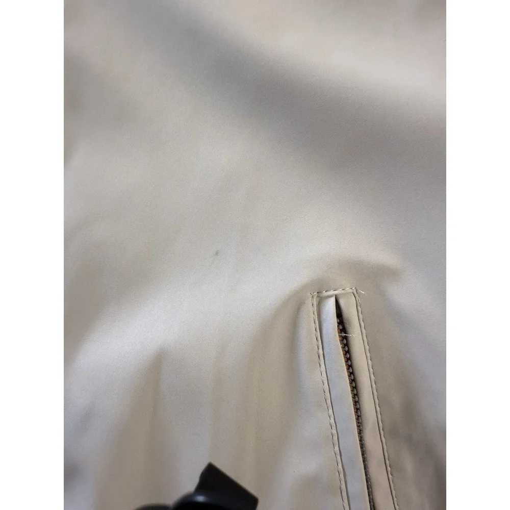 Weatherproof Vintage Women's Hooded Rain Jacket beig Polyurethane‎ large